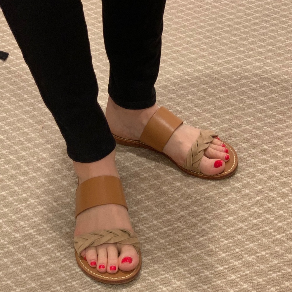 Soludos Braided Slide Sandal- acorn brown